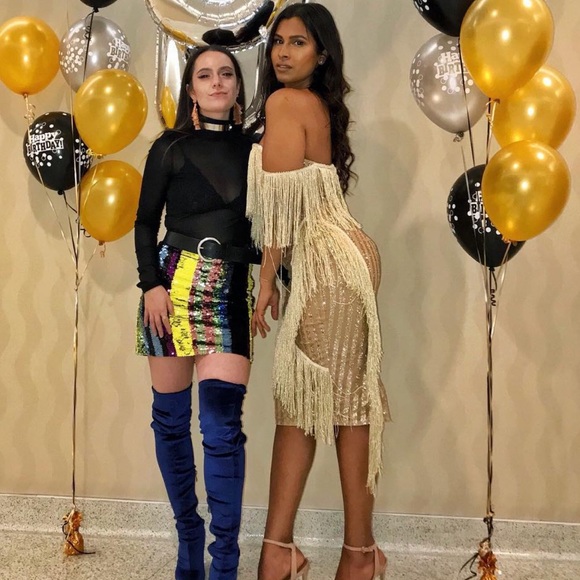 Beaded Cocktail Dress - Picture 2 of 8